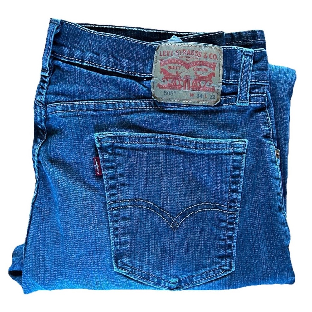 Levi's Vintage Waterless 505 Men's Jeans Size 34x32 Blue, Regular Fit, Straight